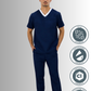 Uniforme para Hombre Antifluido, Anticloro y Spandex con Bies | SOZU