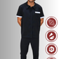 Uniforme de Limpieza para Hombre Cloro Resistente, Antifluido y Spandex| SOZU