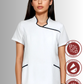 Filipina Blanca Cuello Mao con Antifluido y Spandex | SOZU