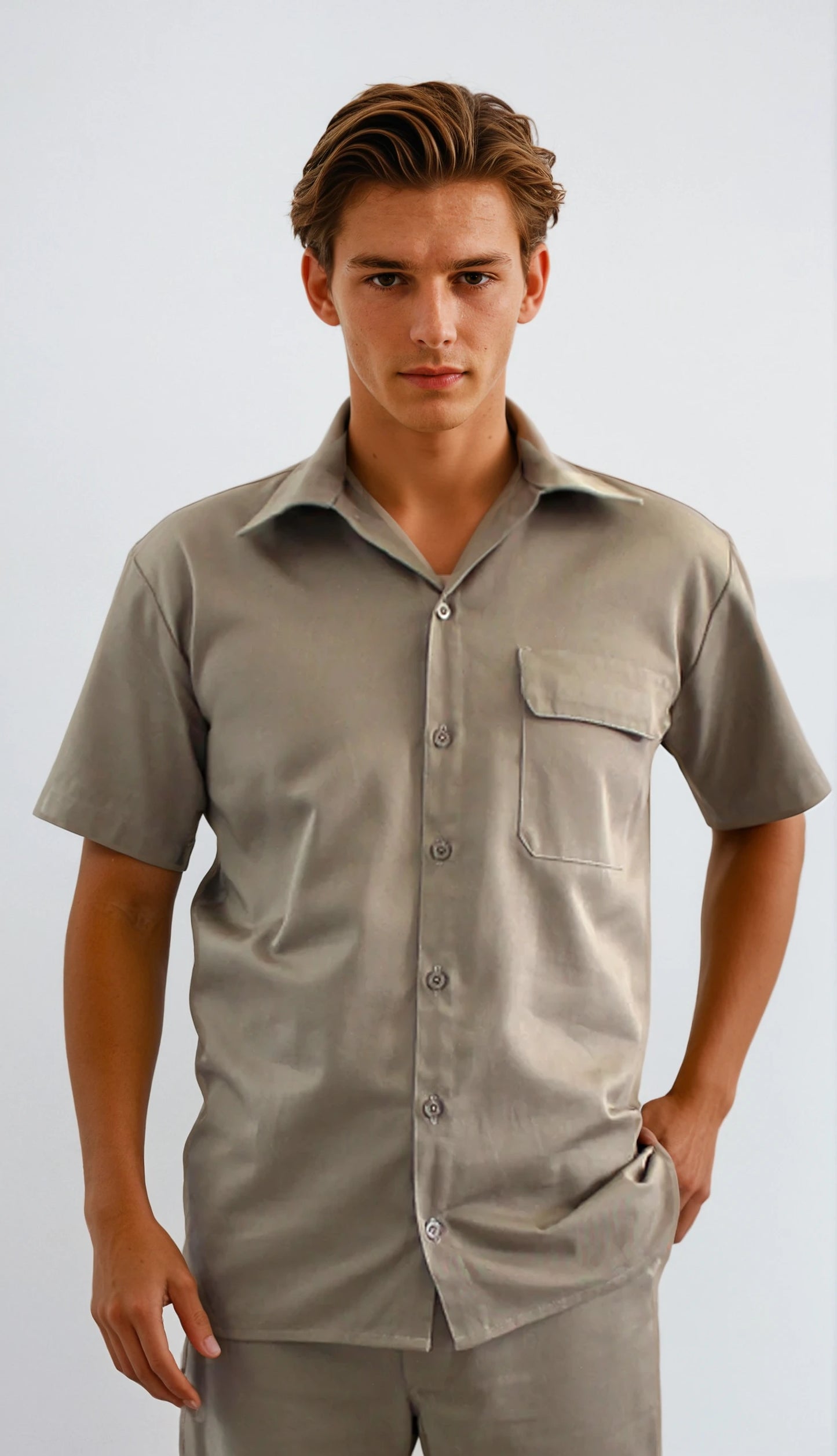 Camisa Beige para Hombre | SOZU