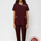Uniforme para Mujer color Vino con Spandex | SOZU