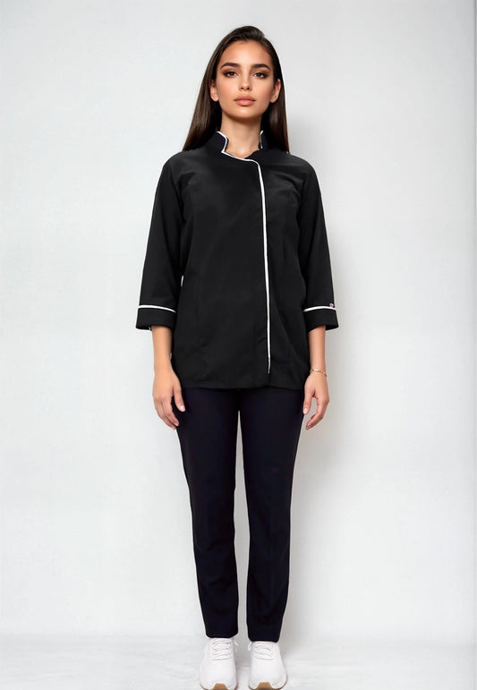 Uniforme de Chef para Mujer con Chaquetín de Zipper | SOZU