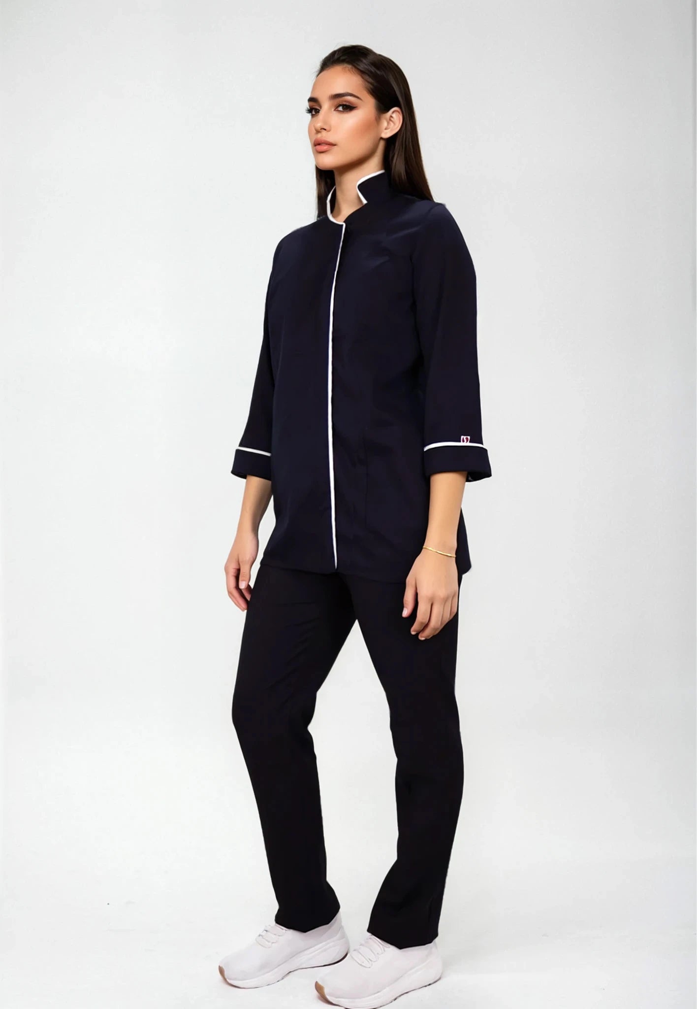 Uniforme de Chef para Mujer con Chaquetín de Zipper | SOZU
