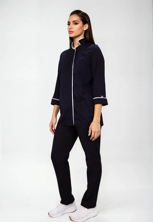 Uniforme de Chef para Mujer con Chaquetín de Zipper | SOZU