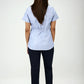 Uniforme de Limpieza Lineas Azules para Mujer de Filipina y Panatalón | SOZU
