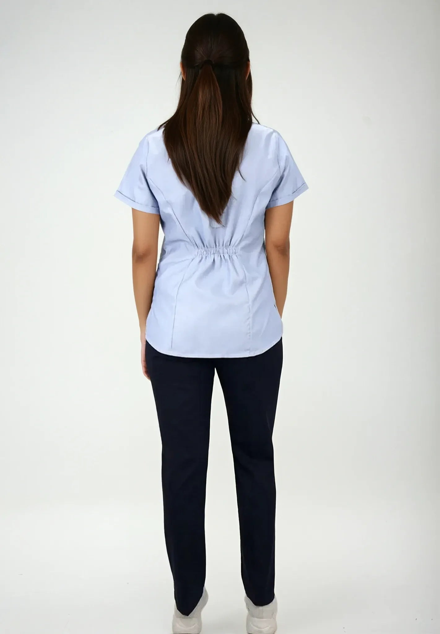 Uniforme de Limpieza Lineas Azules para Mujer de Filipina y Panatalón | SOZU