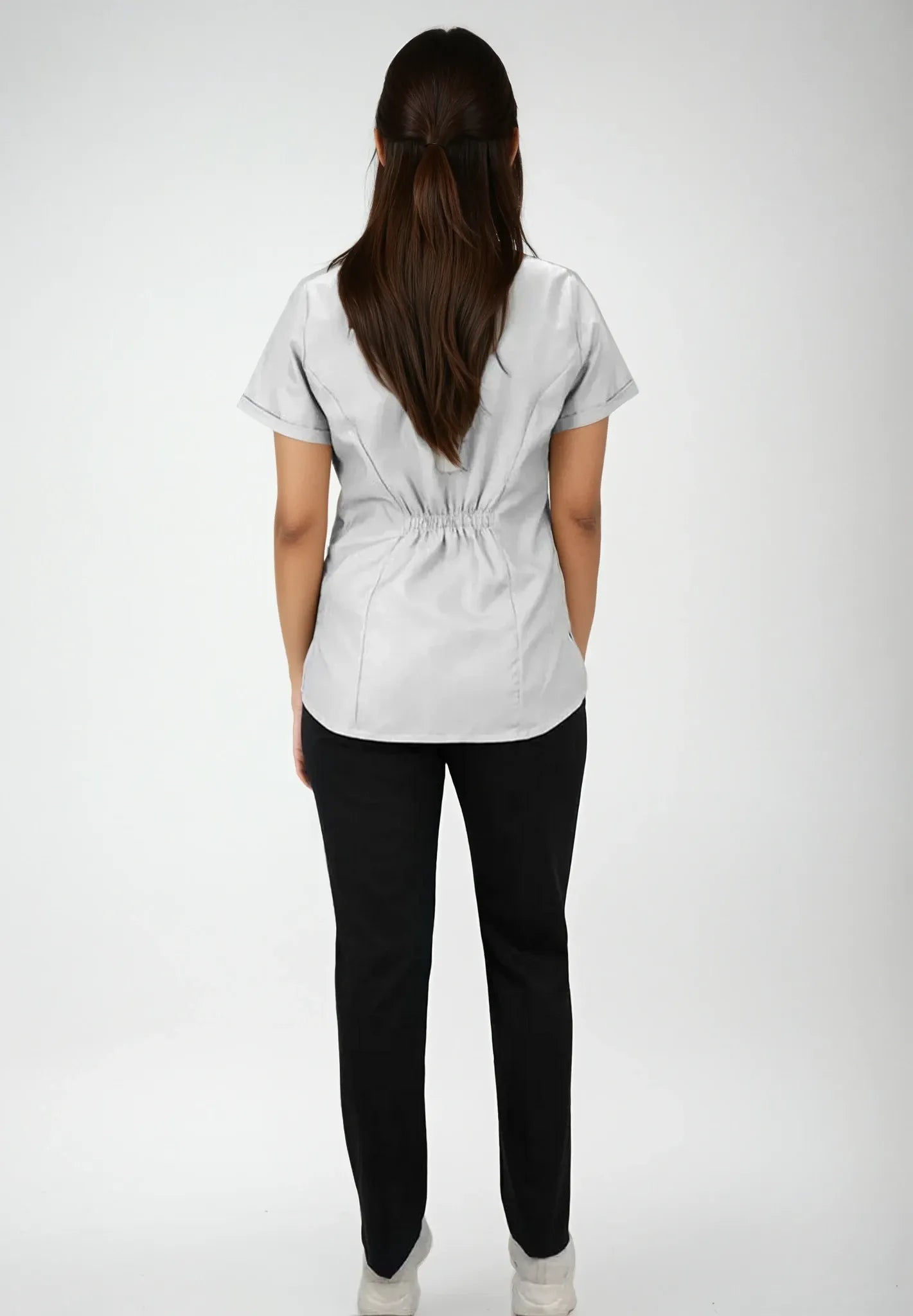 Uniforme de Limpieza Lineas Negras para Mujer de Filipina y Panatalón | SOZU