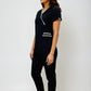 Uniforme para Mujer Spandex, Antifluido y Anticloro color Negro | SOZU