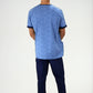 Uniforme de Trabajo Azul Antifluido para Hombre con Spandex | SOZU