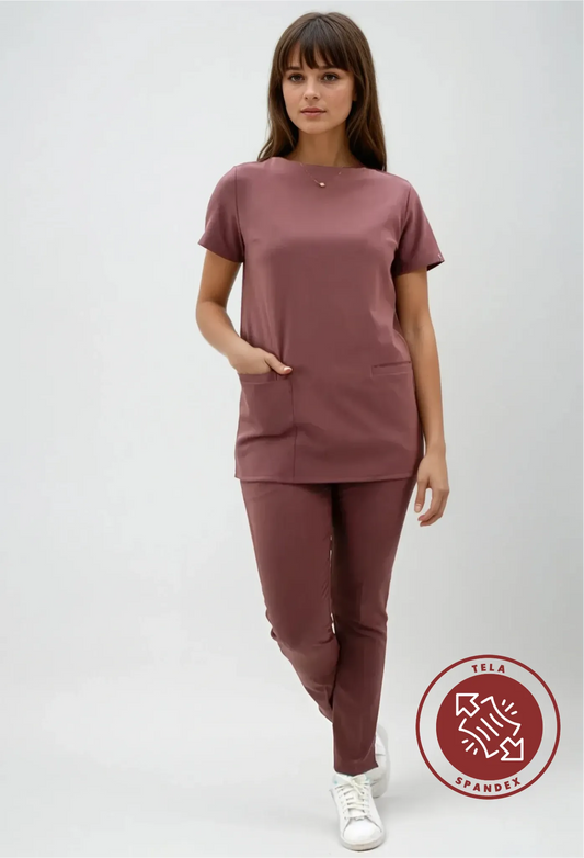 Uniforme Spandex Rosa Palo para Mujer | SOZU