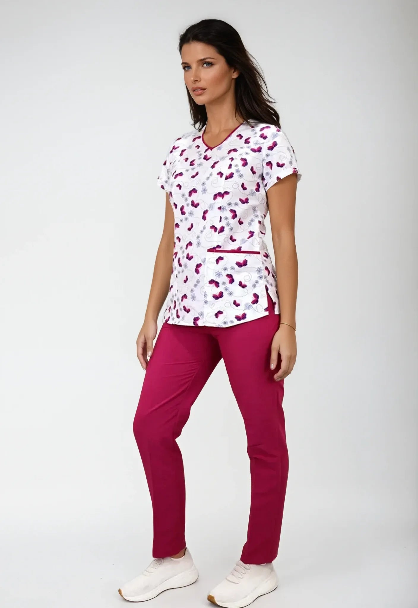 Uniforme Antifluido y Anticloro con mariposas para Mujer | SOZU