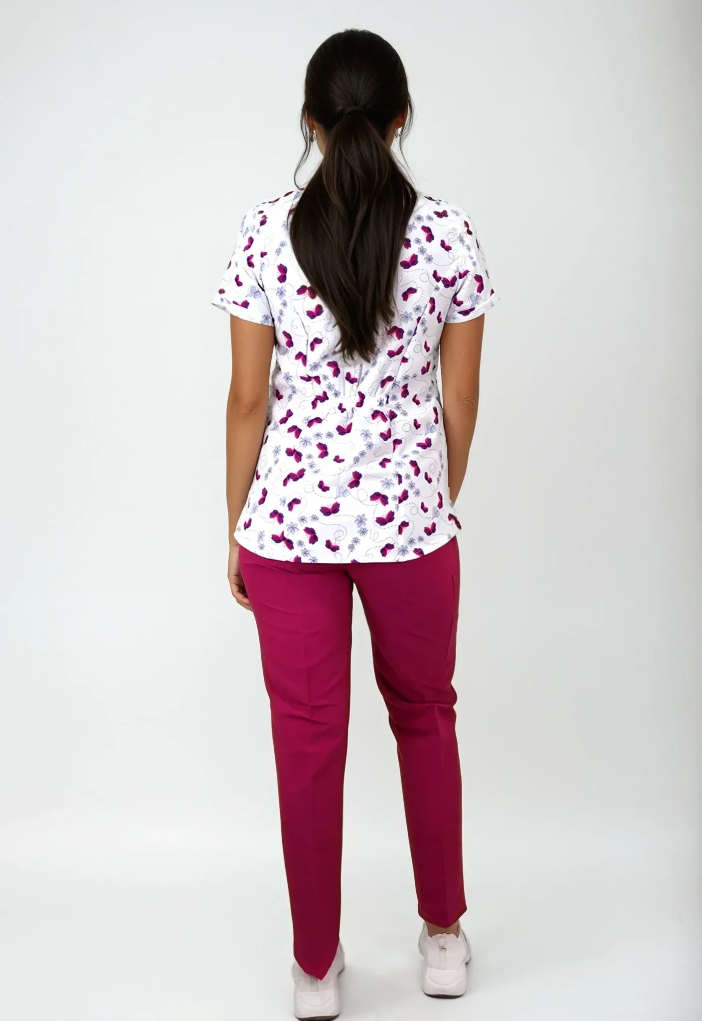 Uniforme Antifluido y Anticloro con mariposas para Mujer | SOZU