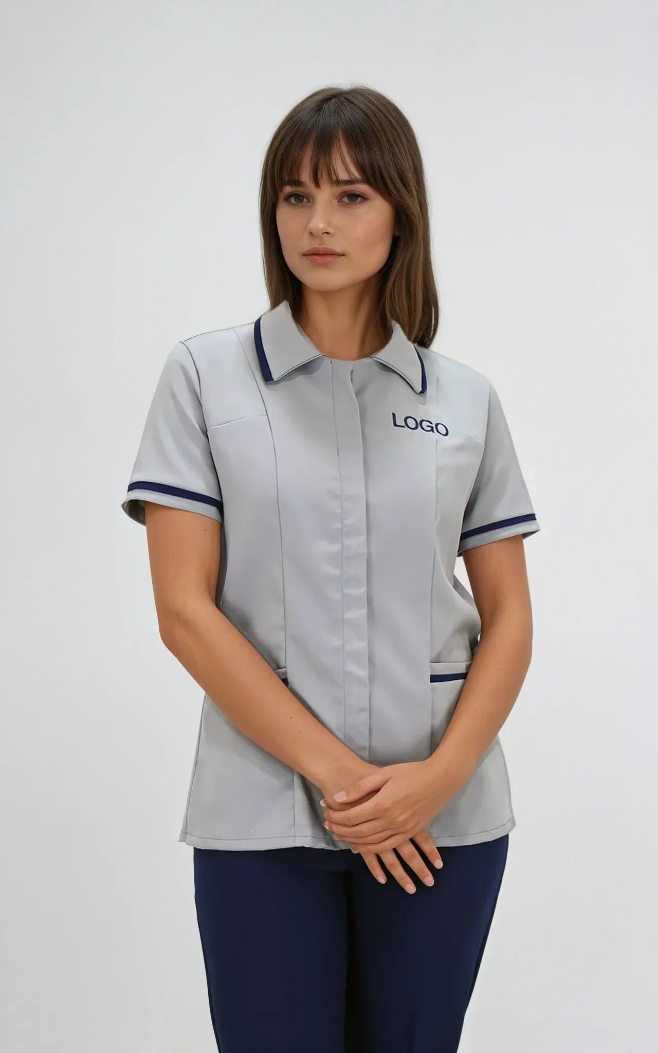 Uniforme de Limpieza para Mujer Antifluido Gris | SOZU