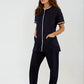 Uniforme para Mujer de Servicio de Limpieza Azul Spandex | SOZU