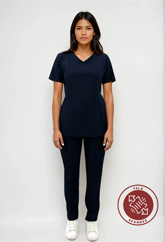 Uniforme Spandex Azul Marino para Mujer | SOZU