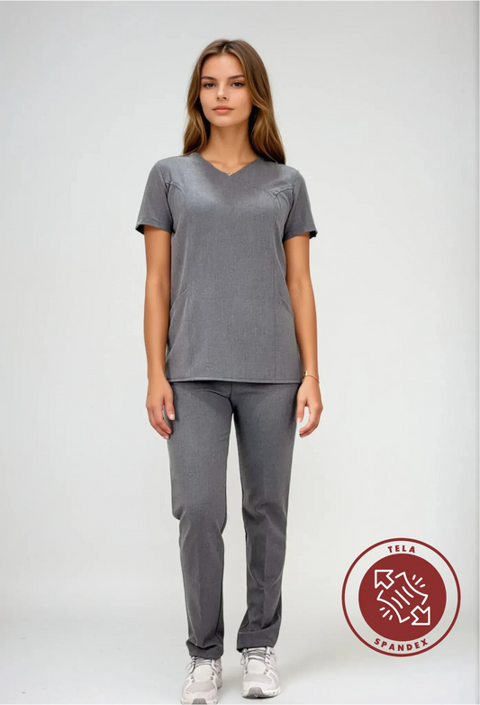 Uniforme Gris para Mujer con Spandex | SOZU