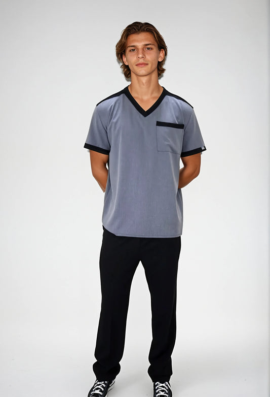 Uniforme de Trabajo Gris para Hombre con Spandex | SOZU