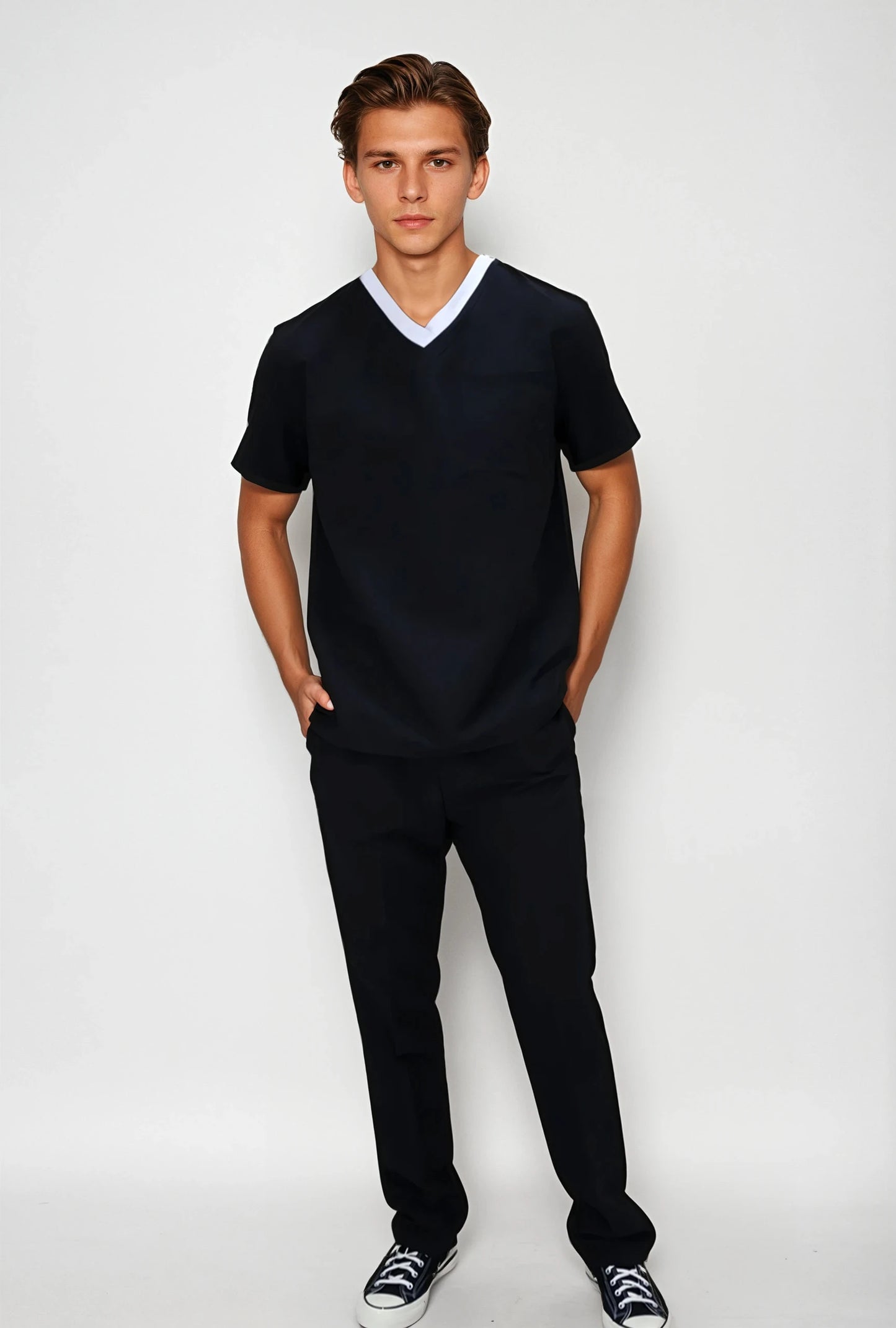 Uniforme de Trabajo Antifluido y Anticloro para Hombre con Bies | SOZU