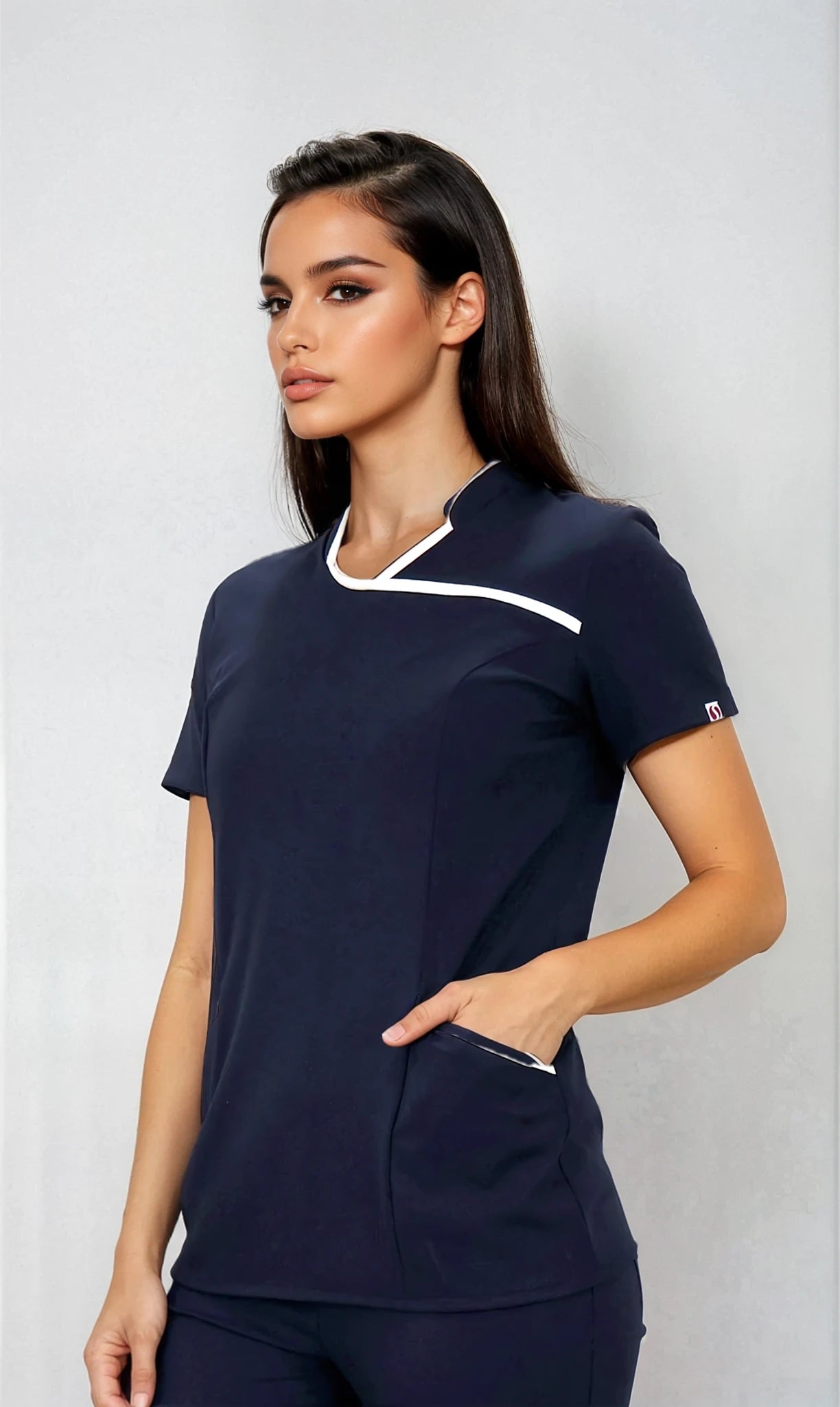 Filipina para Mujer Cuello Mao con Spandex | SOZU