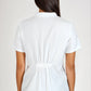 Filipina Blanca Cuello Mao con Antifluido y Spandex | SOZU