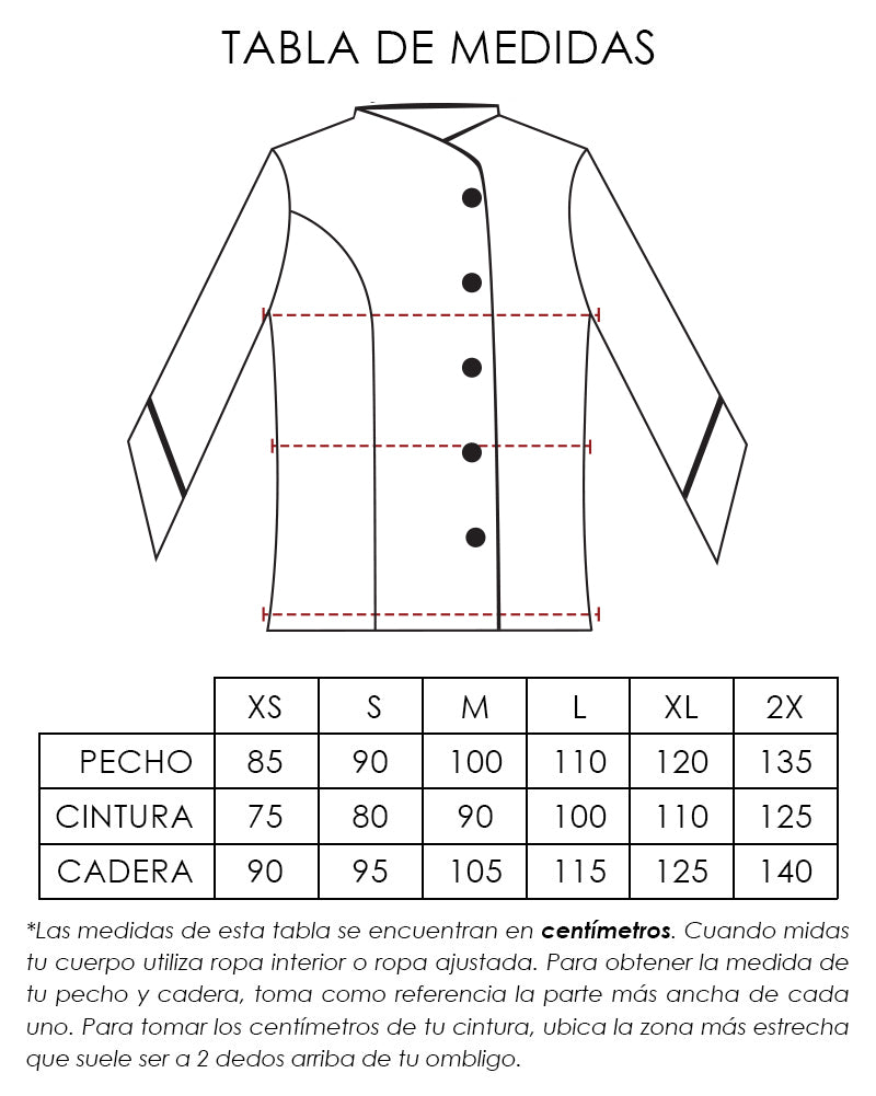 Uniforme de Chef para Mujer con botones | SOZU