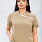 Filipina para Mujer Cuello Mao con Spandex | SOZU
