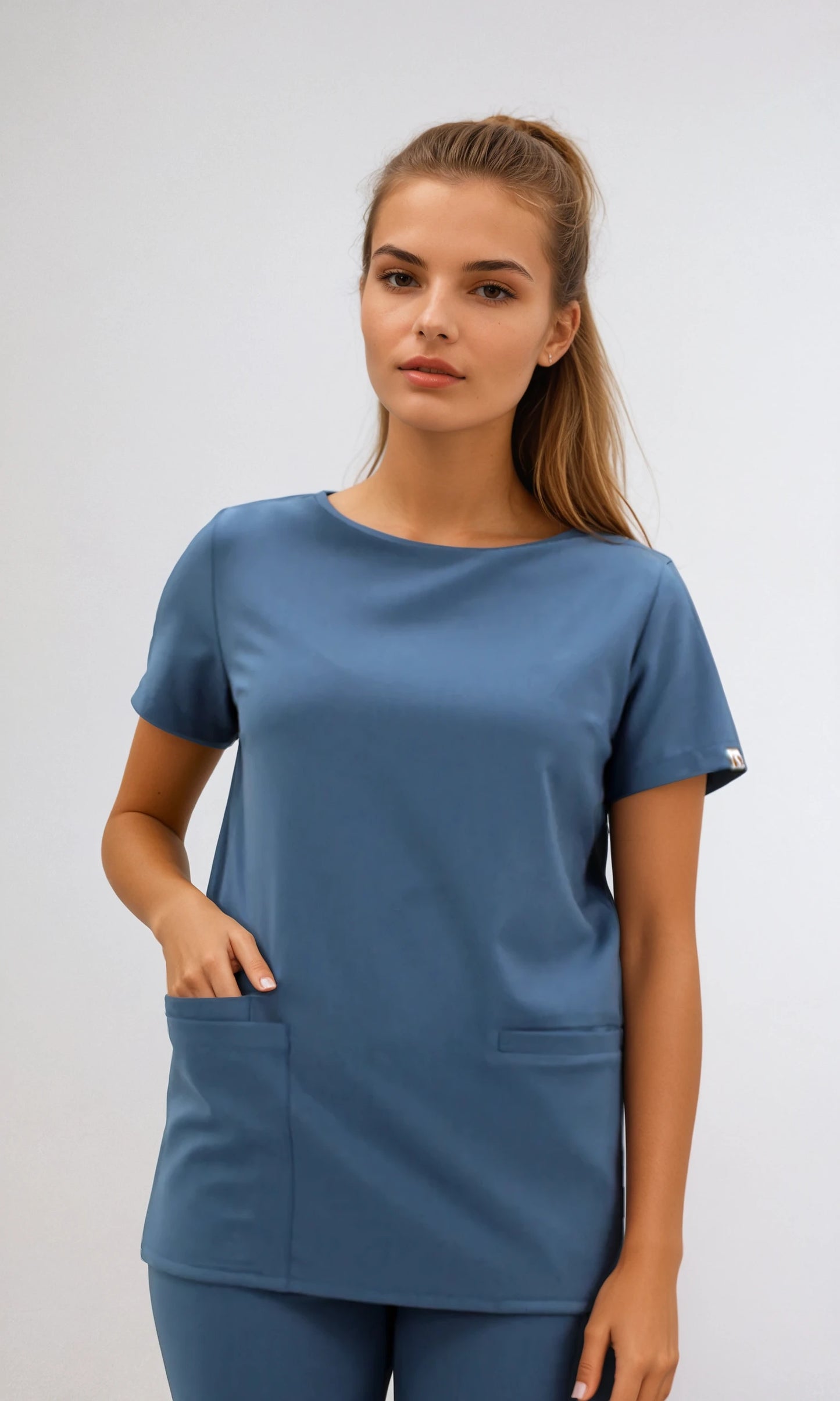 Uniforme Spandex Azul Petróleo para Mujer | SOZU