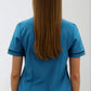 Uniforme Azul para Mujer con Spandex y bies | SOZU