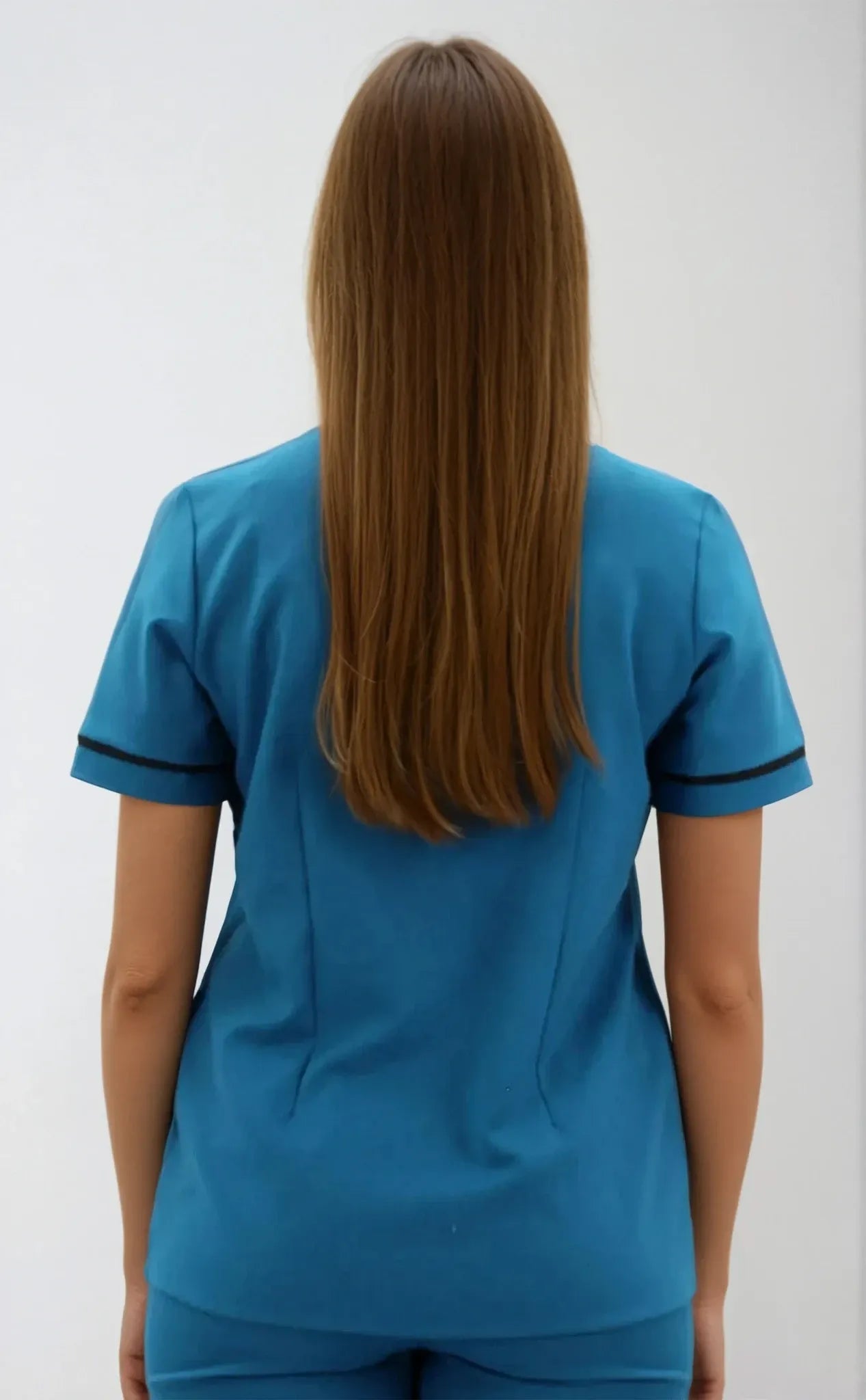 Uniforme Azul para Mujer con Spandex y bies | SOZU
