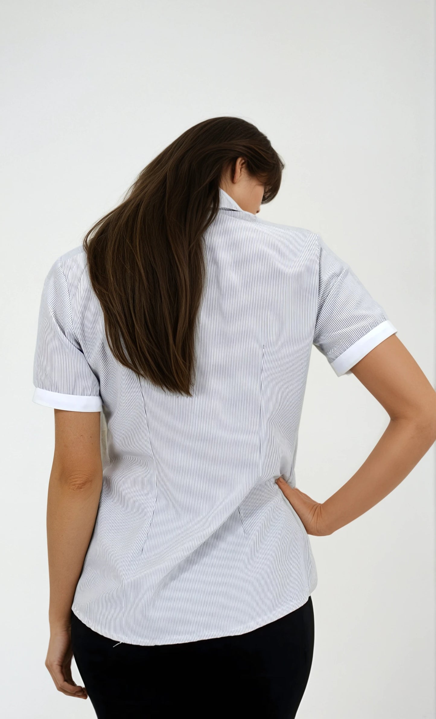 Camisa de Manga Corta para Mujer con Bies | SOZU