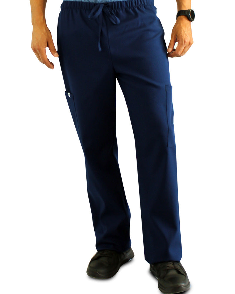 Pantalón Cargo Azul Antifluido y Anticloro para Hombre