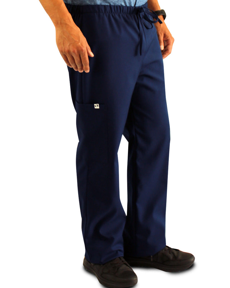 Pantalón Cargo Azul Antifluido y Anticloro para Hombre