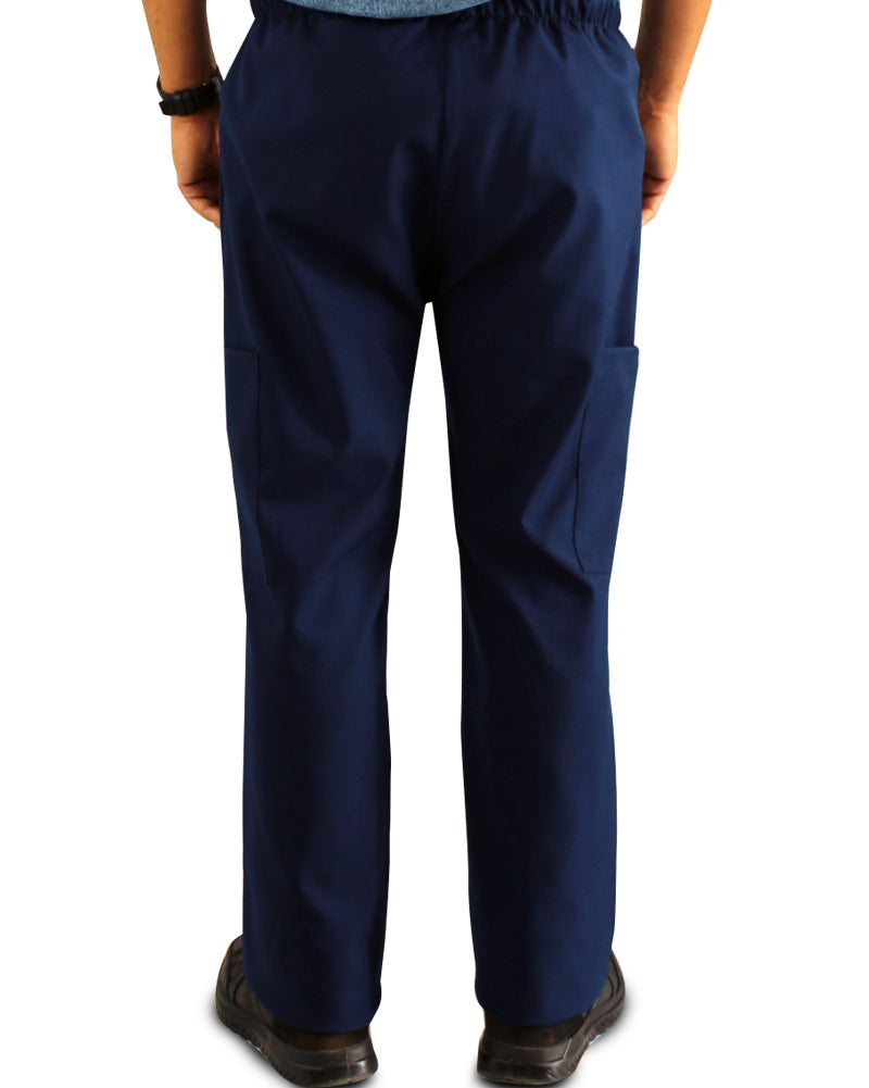 Pantalón Cargo Azul Antifluido y Anticloro para Hombre
