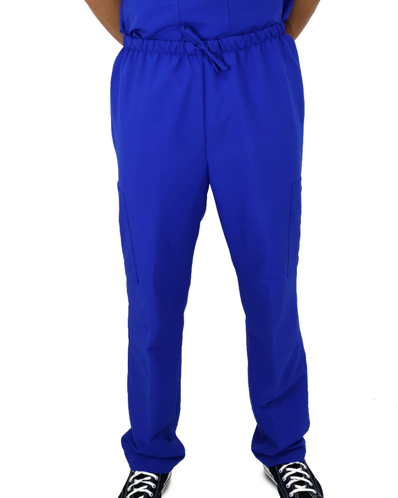 Pantalón Cargo Azul Antifluido y Anticloro para Hombre