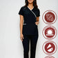 Uniforme para Mujer Spandex, Antifluido y Anticloro color Negro | SOZU