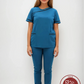 Uniforme Azul para Mujer con Spandex y bies | SOZU