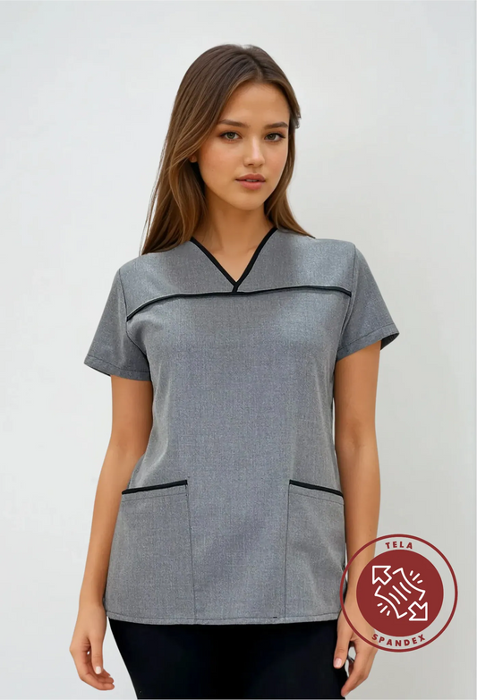 Filipina Gris Spandex para Mujer | SOZU
