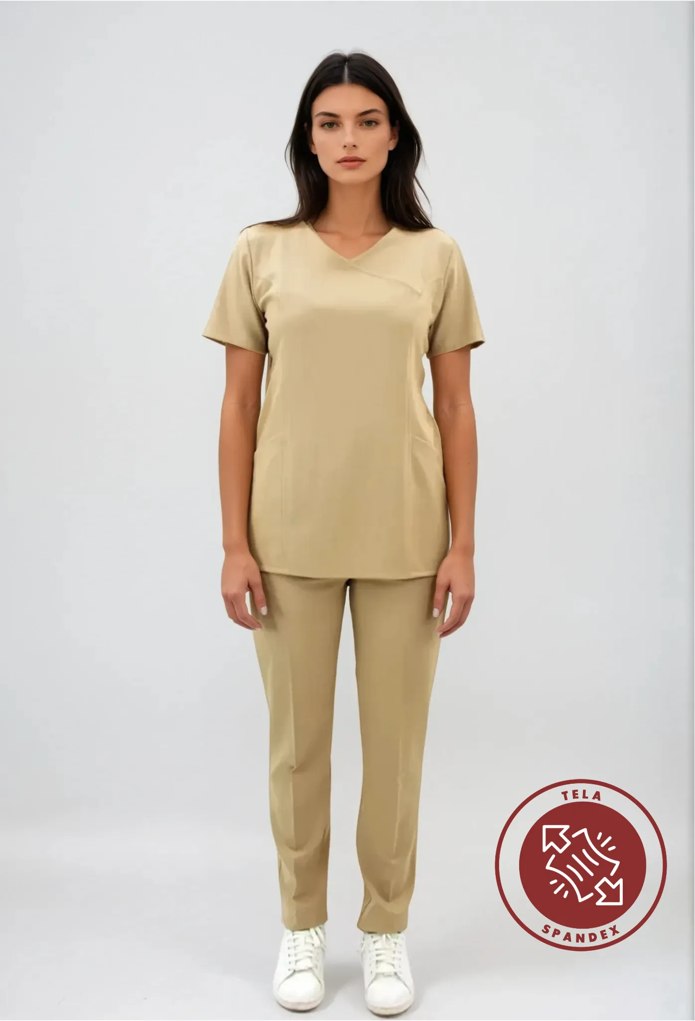 Uniforme para Mujer Beige con Spandex | SOZU