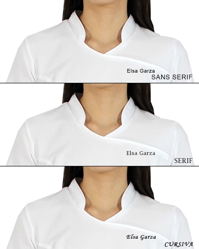 Filipina Blanca Cuello Mao con Antifluido y Spandex | SOZU