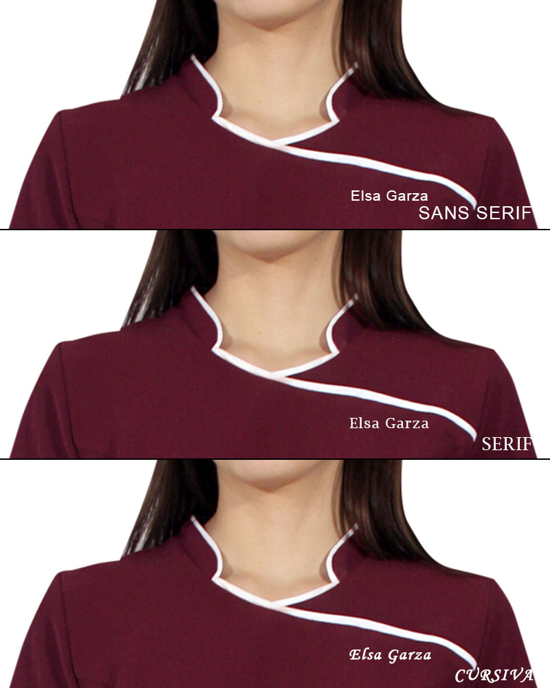 Uniforme para Mujer color Vino con Spandex | SOZU