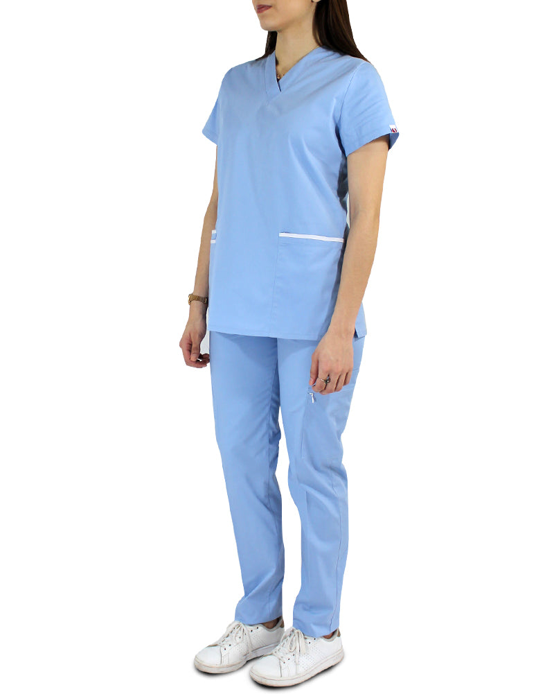 Uniforme Médico para Mujer Color Celeste | SOZU