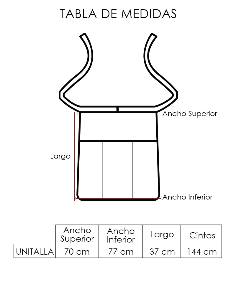 Mandil Antifluido Corto Multiusos Profesional | SOZU